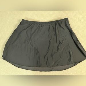 Jamaica Bay Womens Swim Skirt Attached Bottoms Black Size 14